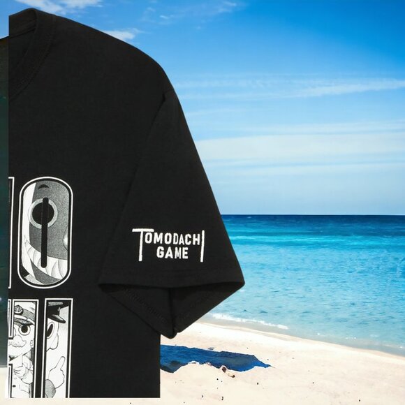 NWT - TOMODACHI GAME CHARACTERS BLACK T-SHIRT (Unisex) - Size L - Picture 4 of 4